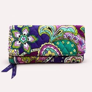 Vera Bradley Floral Wallet -  Heather